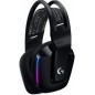 Logitech G G733 LIGHTSPEED Wireless RGB Gaming Headset Trådløs Høretelefoner Sort Logitech G G733 LIGHTSPEED Wireless RGB Gaming Headset Trådløs Høretelefoner Sort
